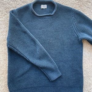 LL Bean blue chunky sweater size XL